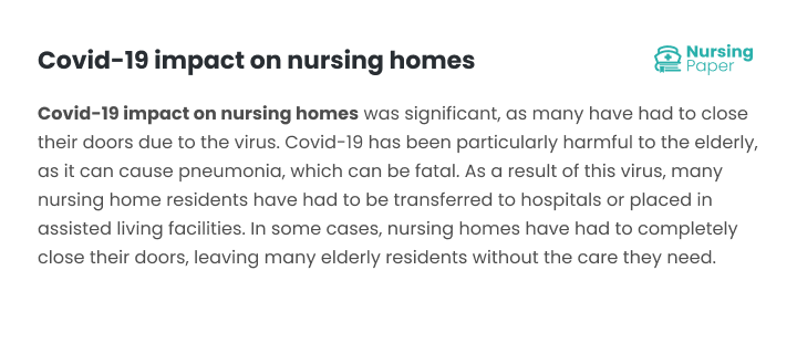 covid-19 impact on nursing homes covid-19 impact on nursing homes