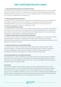 dnp project ideas