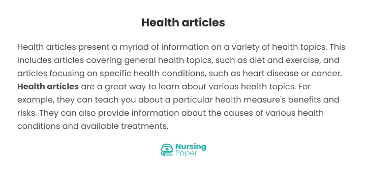 health articles health articles