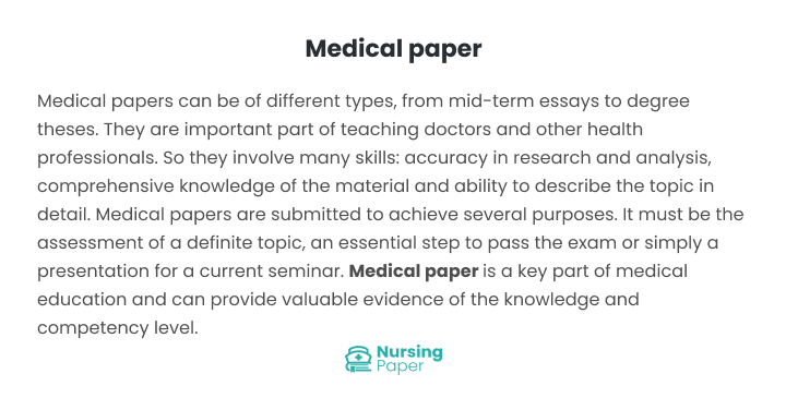medical paper medical paper