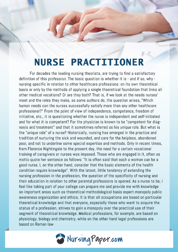 sample nurse practitioner entrance essay sample nurse practitioner entrance essay