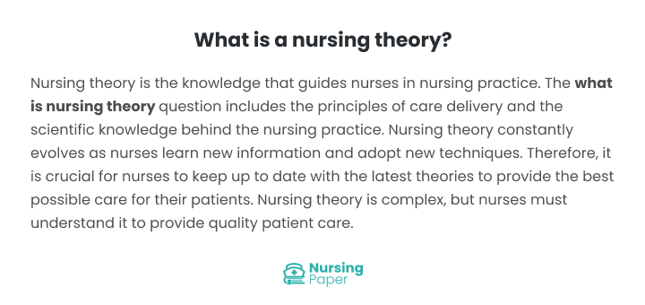 what is nursing theory what is nursing theory