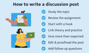 How to Write a Nursing Discussion Post