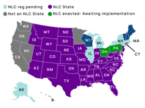 Nursing Compact States 2024 - (NLC) Agreement